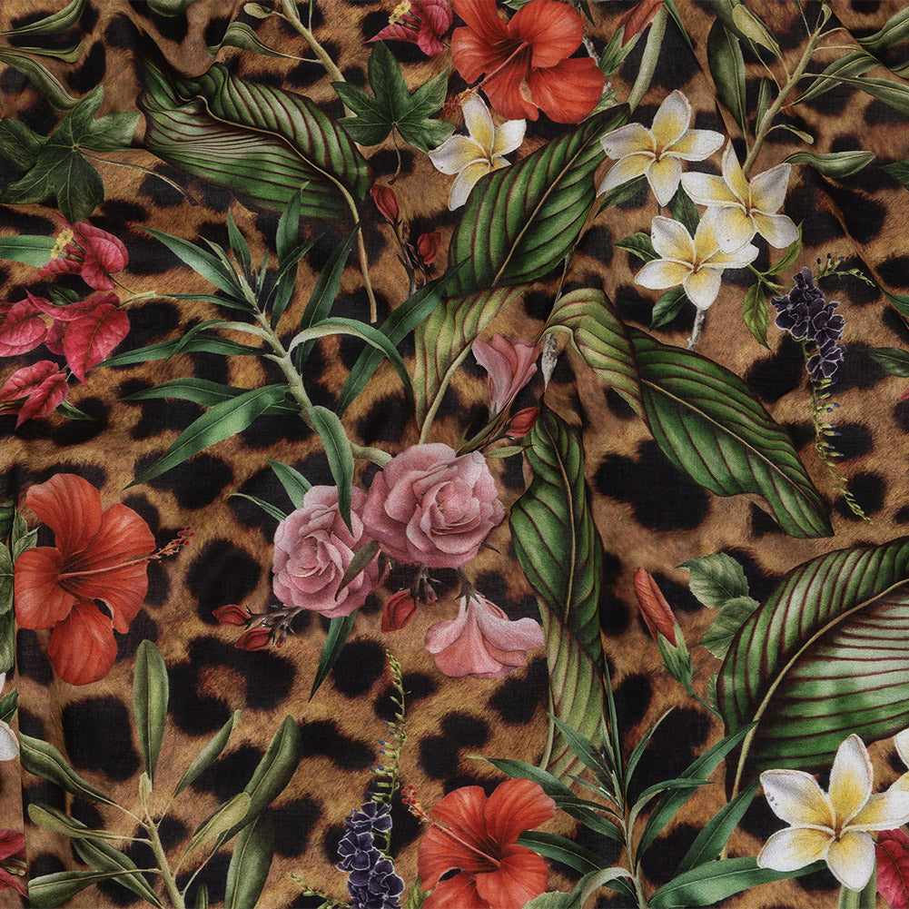 Mercerized Organic Egyptian Cotton Voile - Floral and Fauna - Toulouse Collection - Joann Fabrics