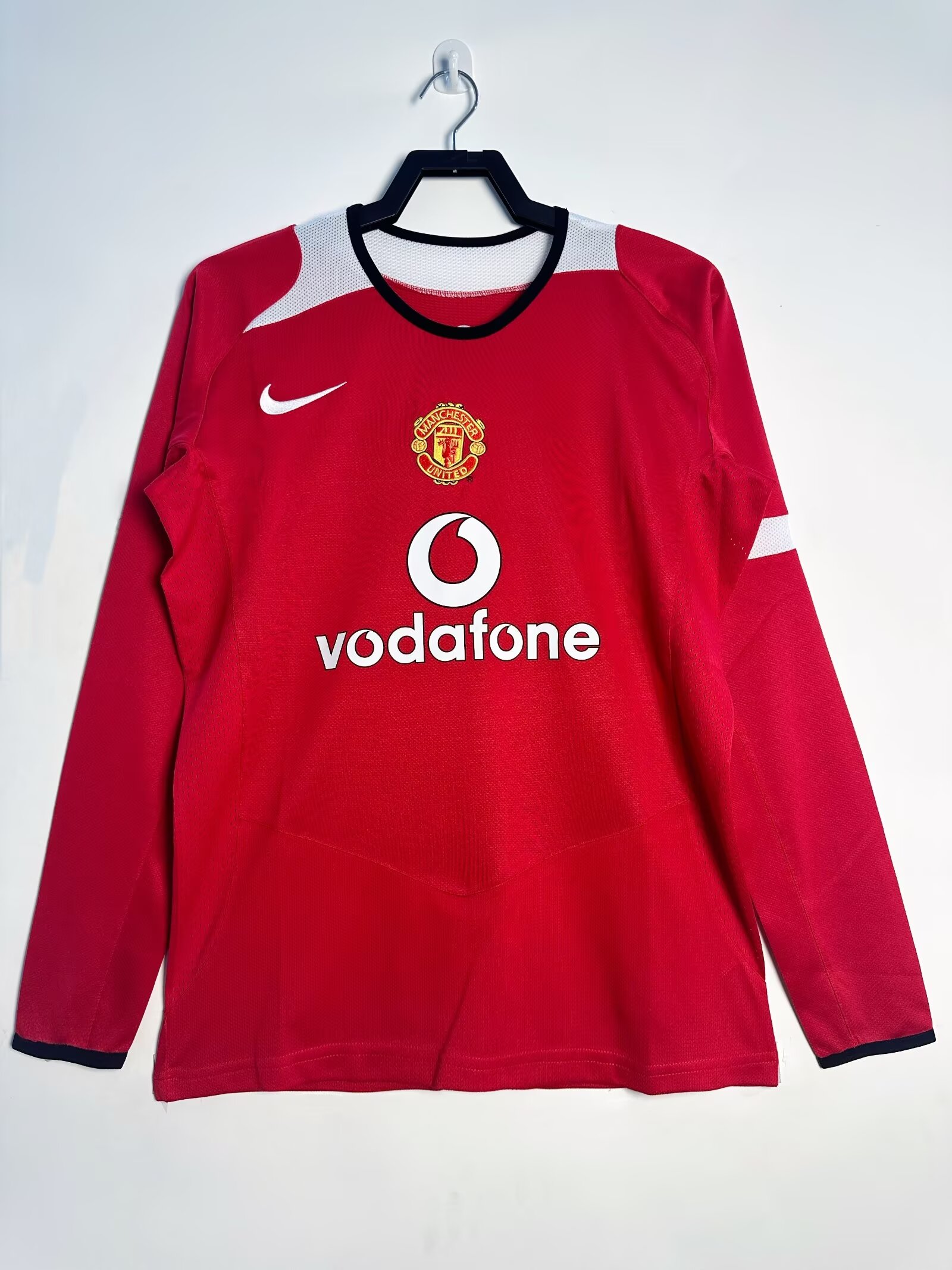 2005/2006 Retro Manchester United Long Sleeves Home Football Shirt 1:1 Thai Quality