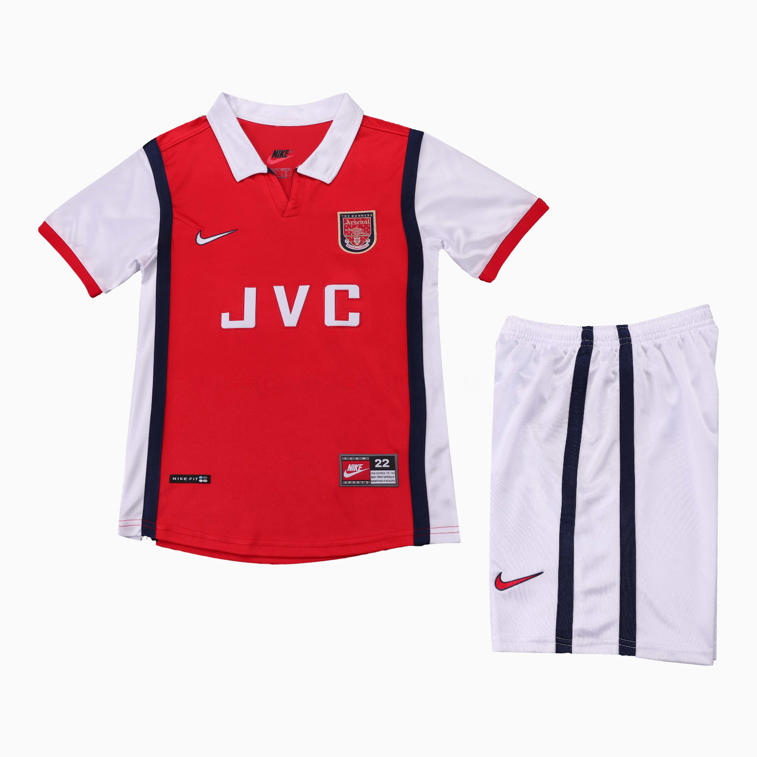 Retro Arsenal 1998-99 Home Kids Kit - UnitedFutballJersey