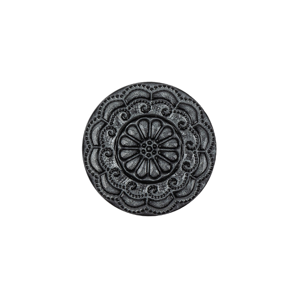 Italian Gray Pearl Floral Shank Back Button - 30L/19mm - Joann Fabrics