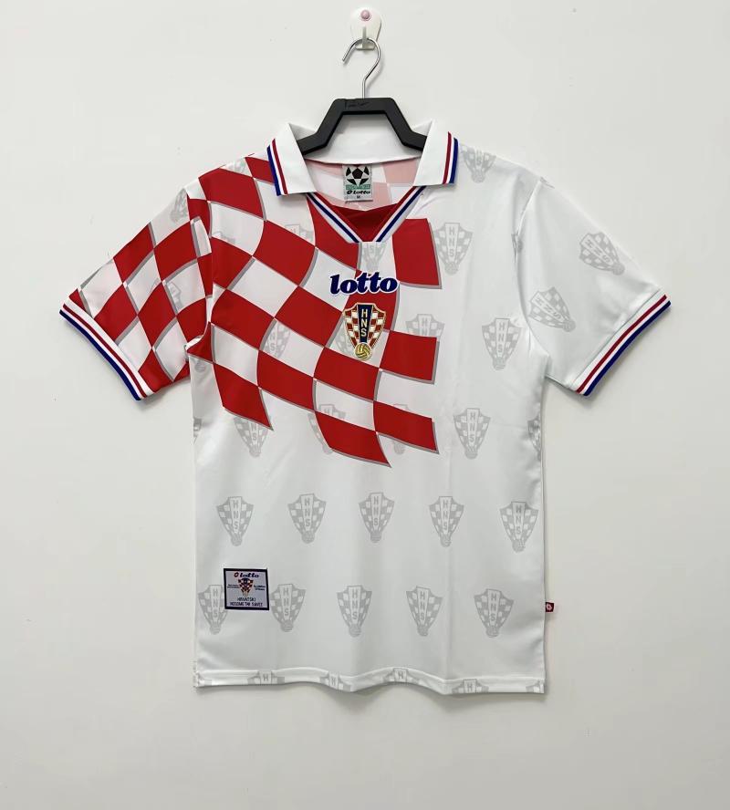 1998 Retro Croatia National Team Home Football Shirt 1:1 Thai Quality