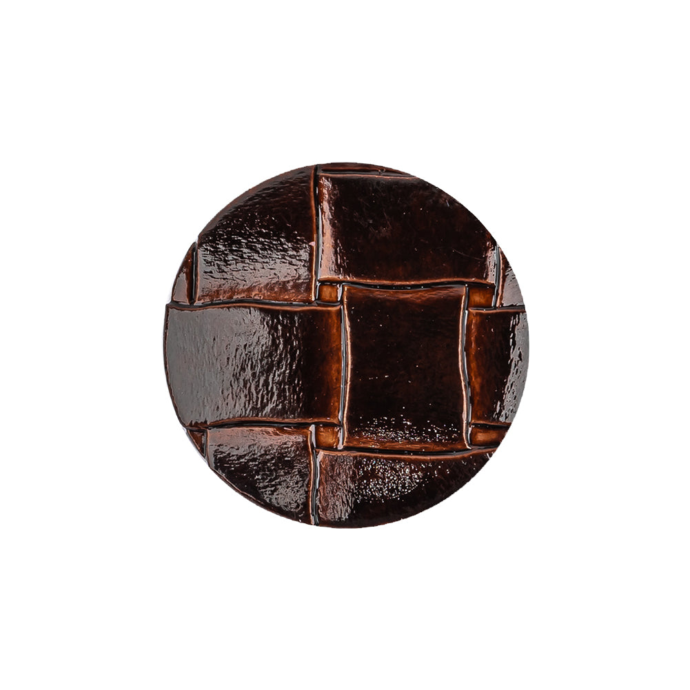 Italian Shiny Bark Basketweave Embossed Faux Leather Button - 36L/23mm - Joann Fabrics
