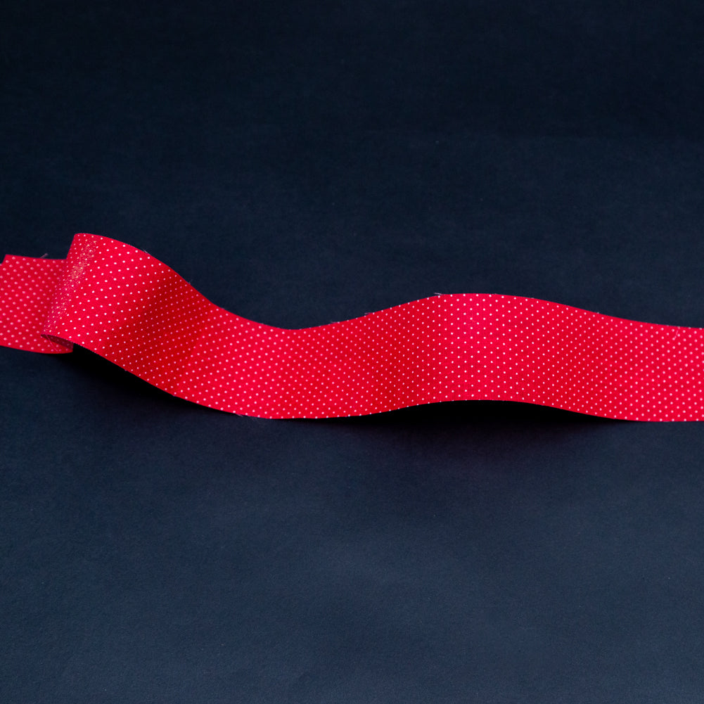 Red and White Polka Dotted Ribbon - 1.875