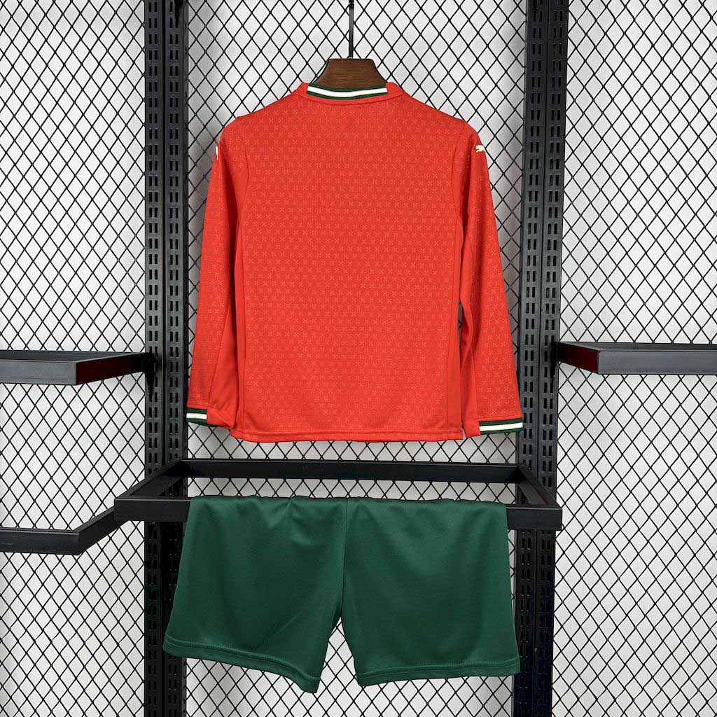 2025/2026 Long Sleeves Portugal Home Football Shirt 1:1 Thai Quality Kids Size