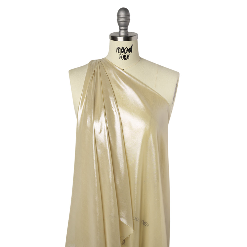 Liquid Sheen Metallic Polyester Chiffon - Silver on Gold - Liquid Sheen Chiffon Collection - Joann Fabrics