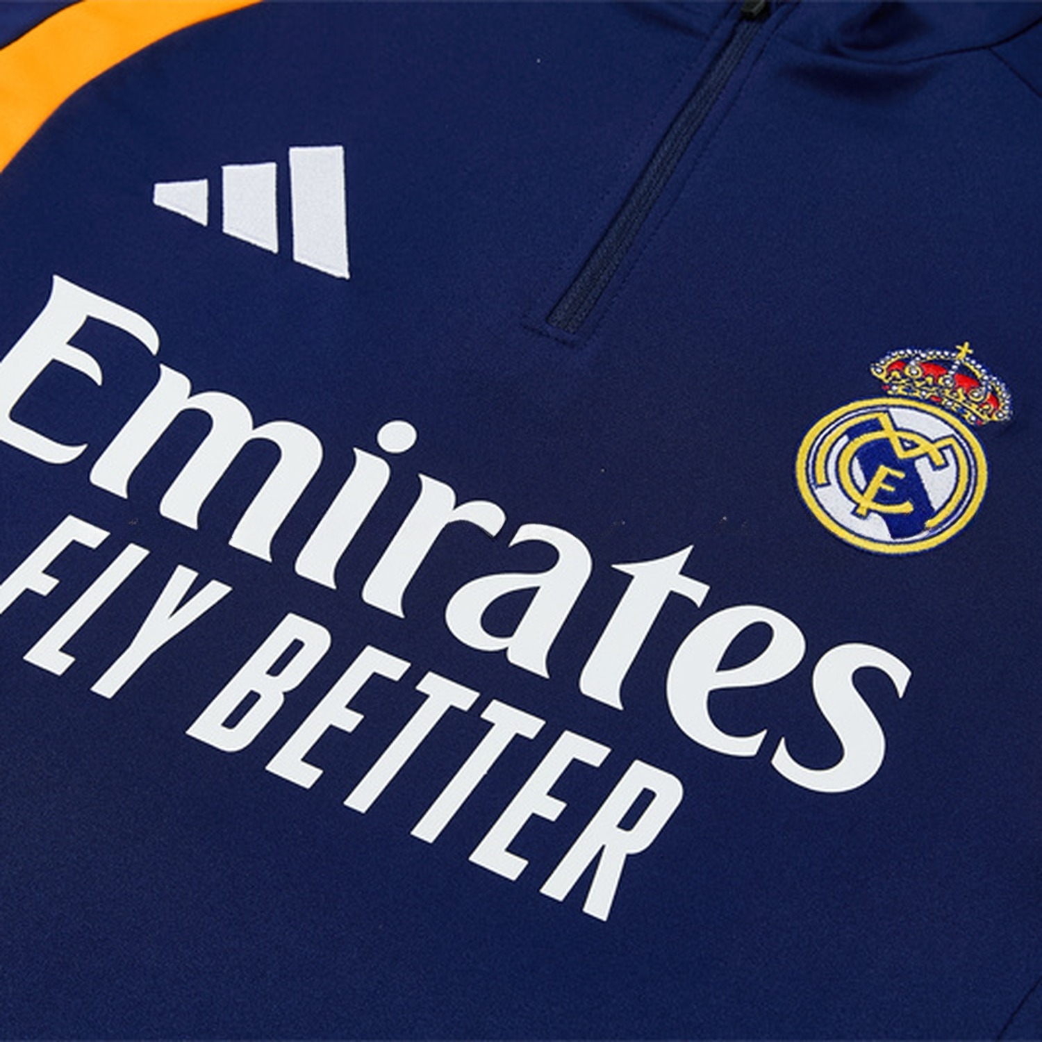 Real Madrid 26-27 Kids Long Sleeve Training Set - Deep Blue Top & Deep Blue Pants - UnitedFutballJersey