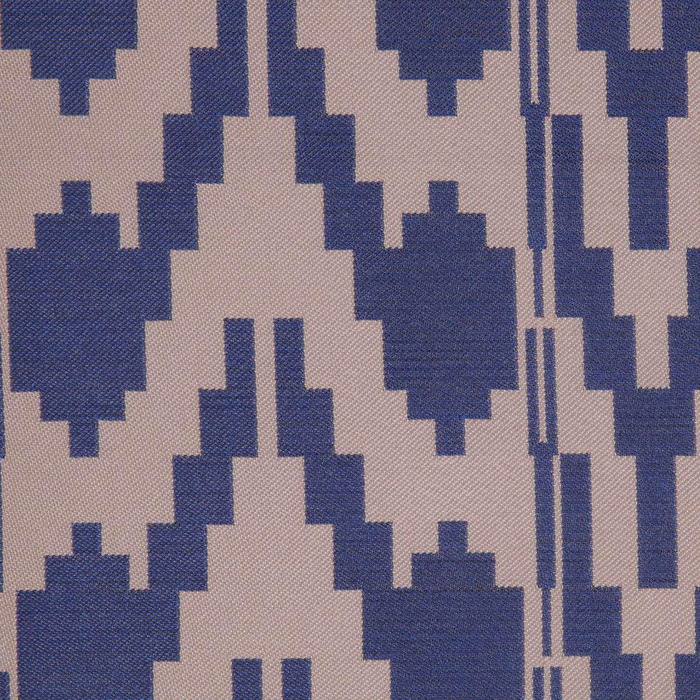Denim Geometric Polyester Brocade - Joann Fabrics