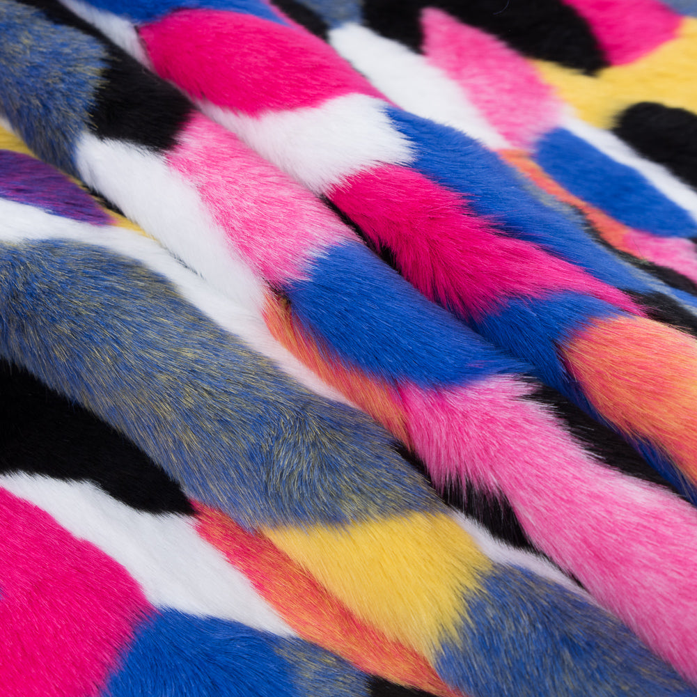 Vibrant Multicolored Faux Fur - Joann Fabrics