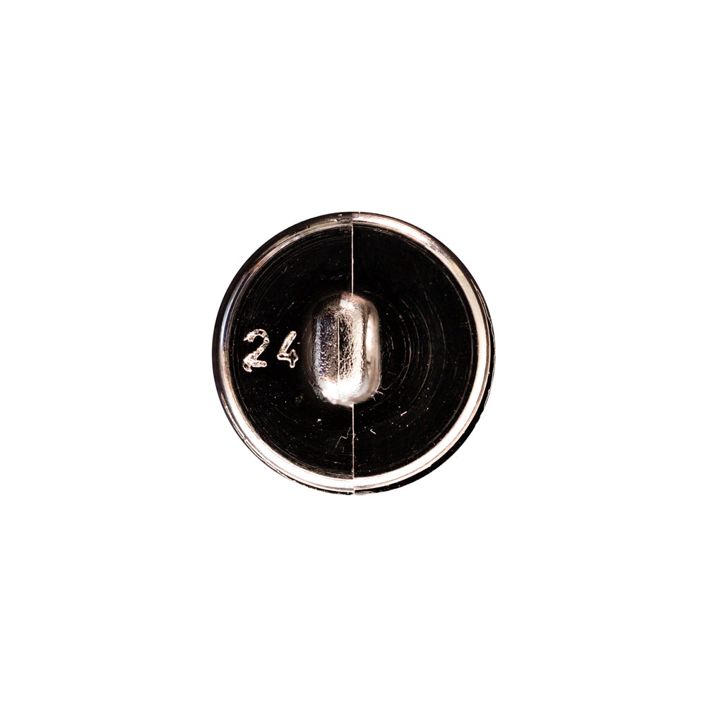 Italian Silver Domed Plastic Shank-Back Button - 24L/15mm - Joann Fabrics