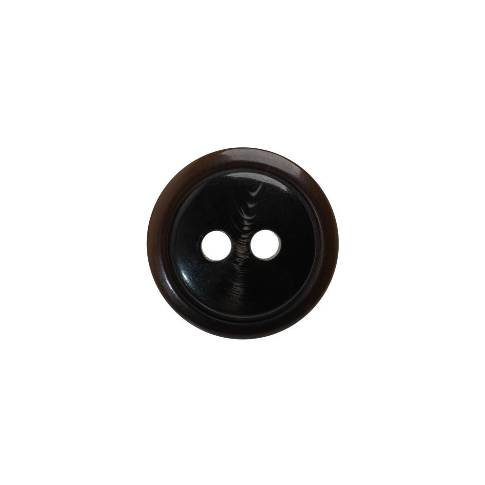 Plastic 2-Hole Button - 24L/15mm - Dark Brown Low Convex - Joann Fabrics