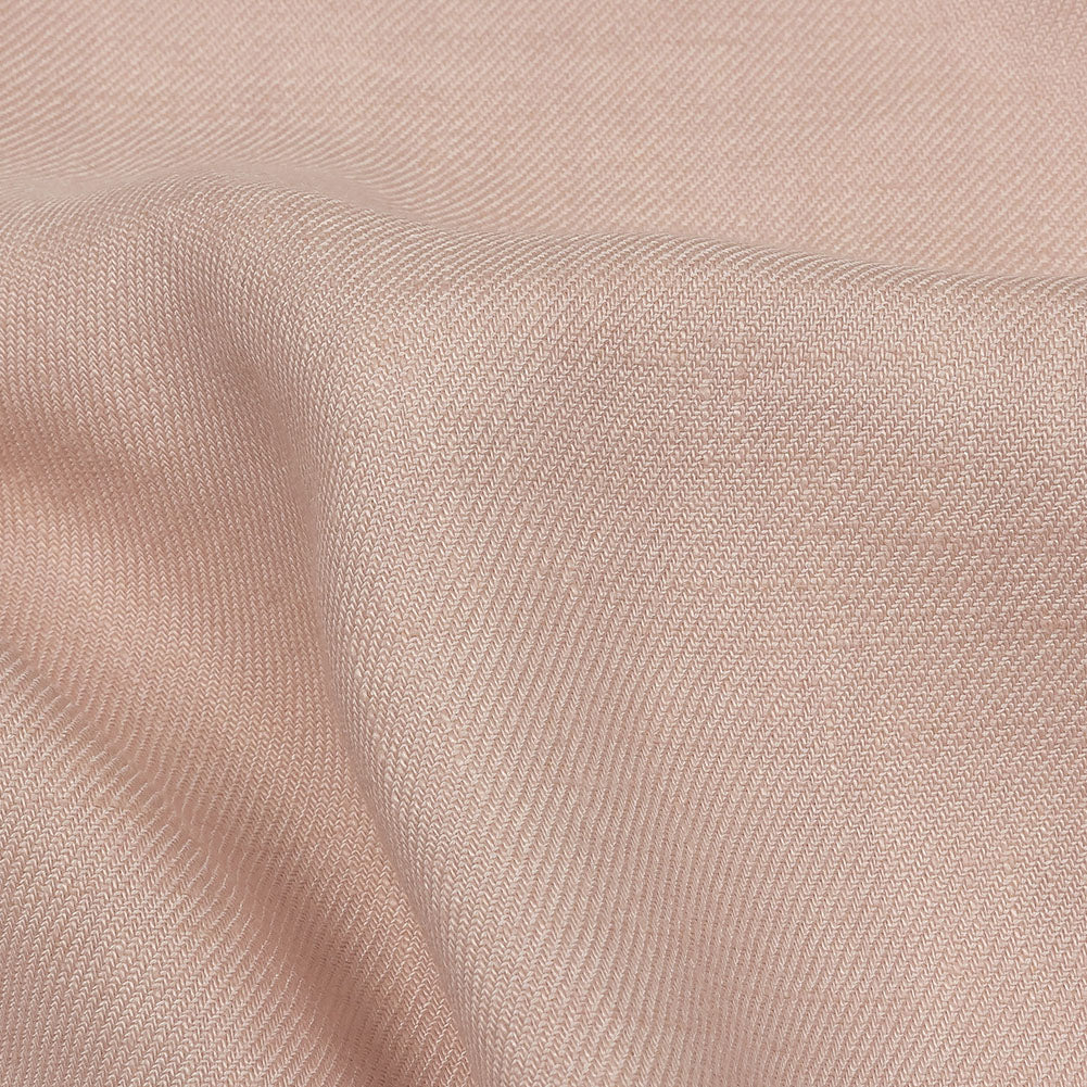 Famous Australian Designer Dusty Pink Stretch Linen and Viscose Twill Suiting - Joann Fabrics