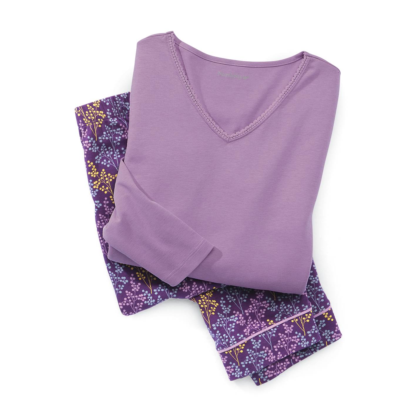Berry Print Peruvian Cotton PJ Set - Northstyle Catalog