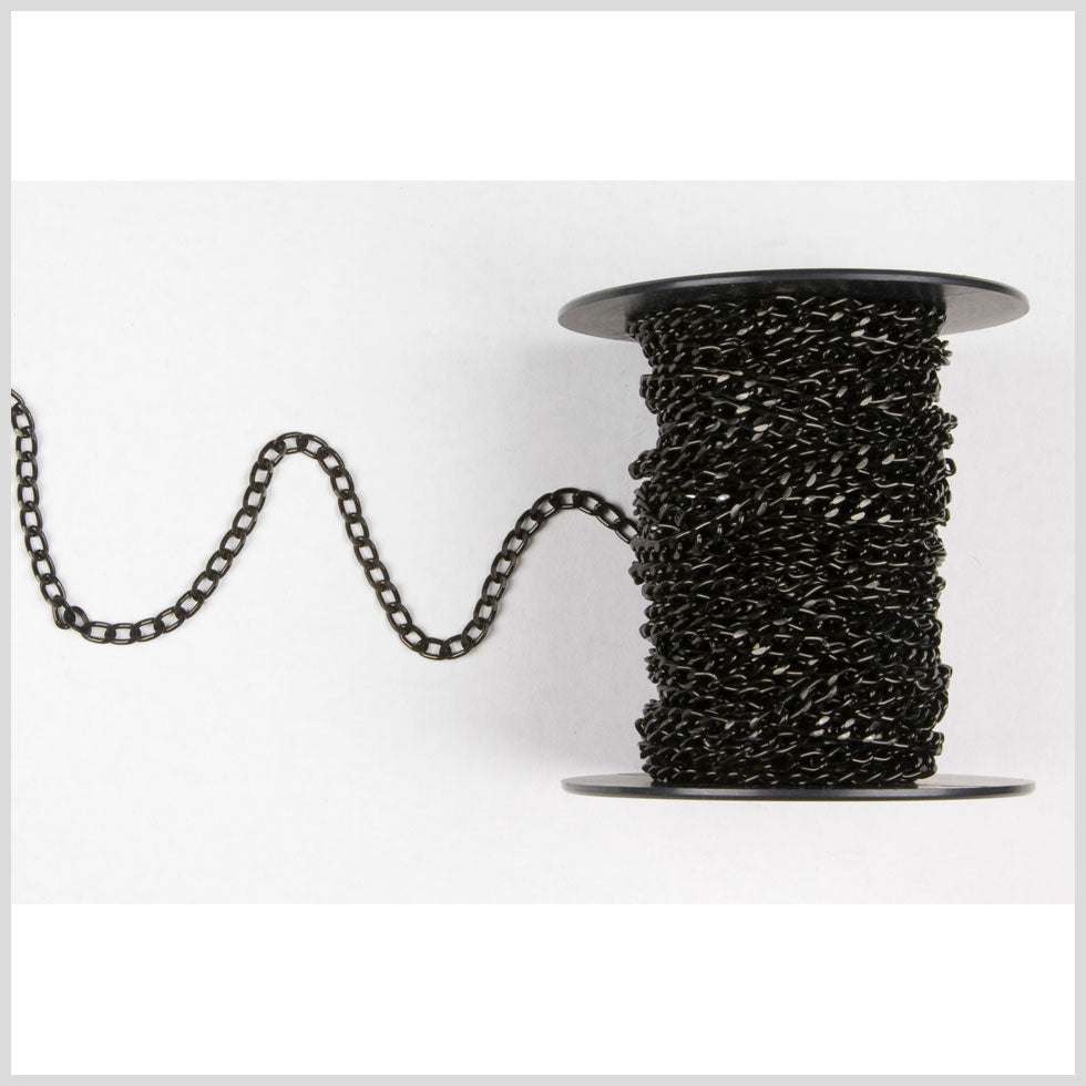 Black Aluminum Metal Chain - 3/16