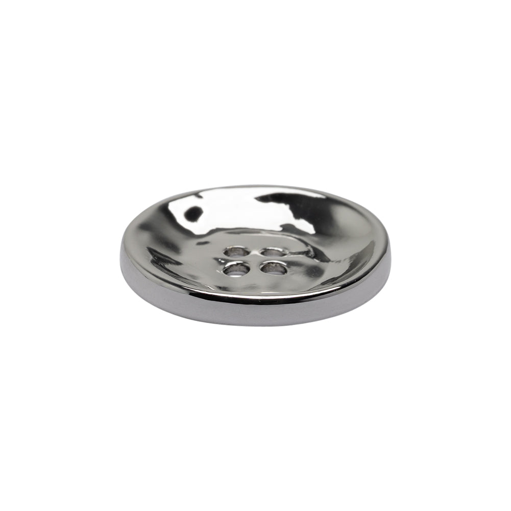 Organic Textured Metal Four-Hole Button - 36L/23mm - Nickel - Joann Fabrics