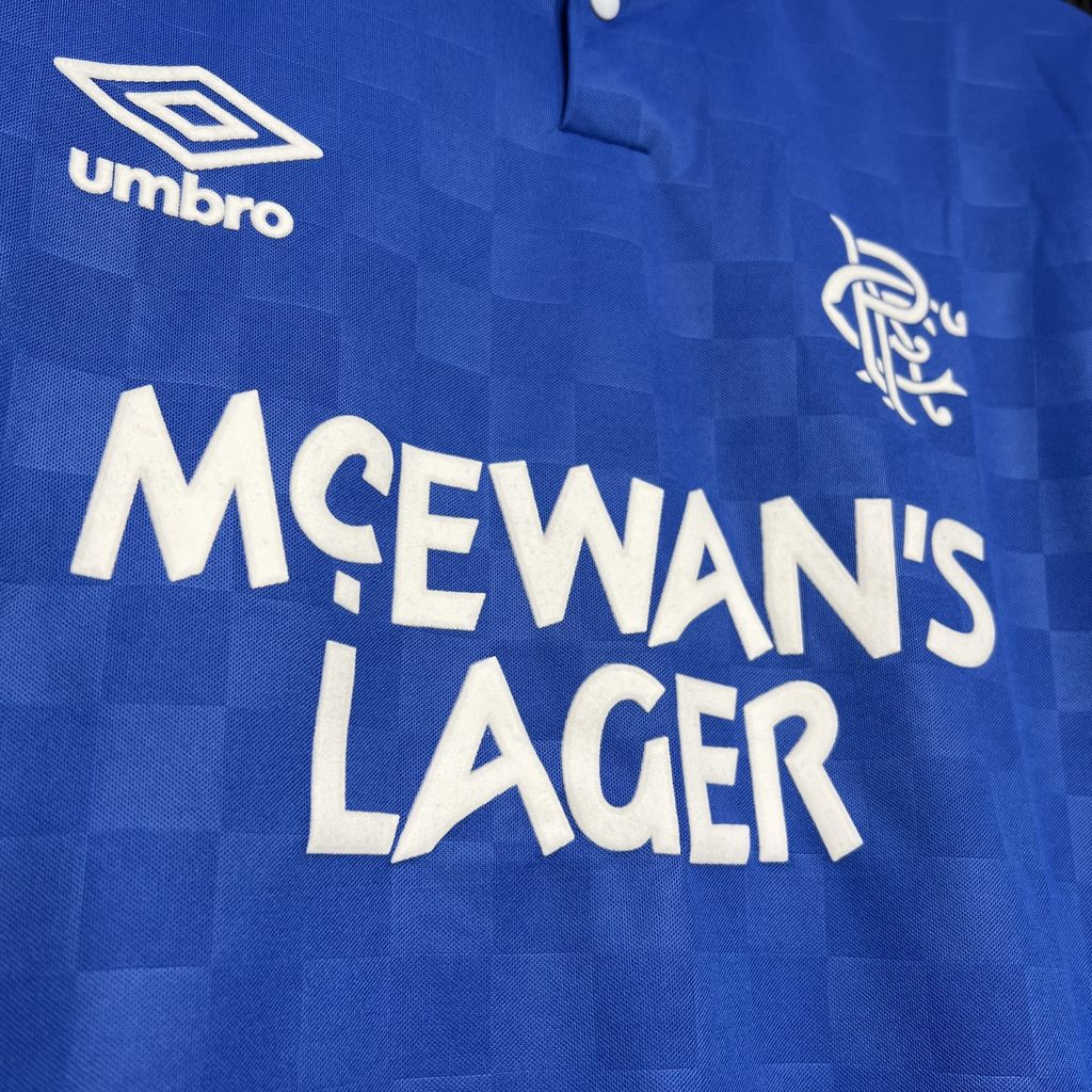 1987/1990 Retro Rangers Home Football Shirt 1:1 Thai Quality