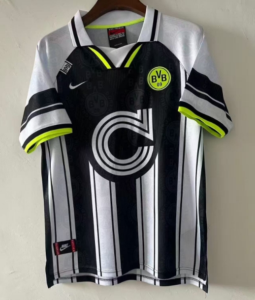 1995/1996 Retro Dortmund Away Football Shirt 1:1 Thai Quality