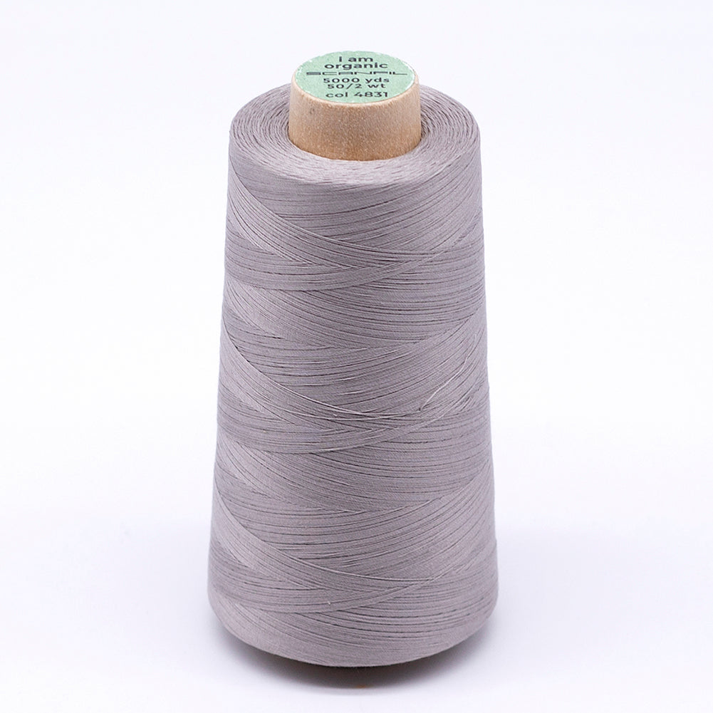 SCANFIL® 50wt Organic Pima Cotton Thread 5000 yd Cones - 4831 Chateau Gray - Joann Fabrics