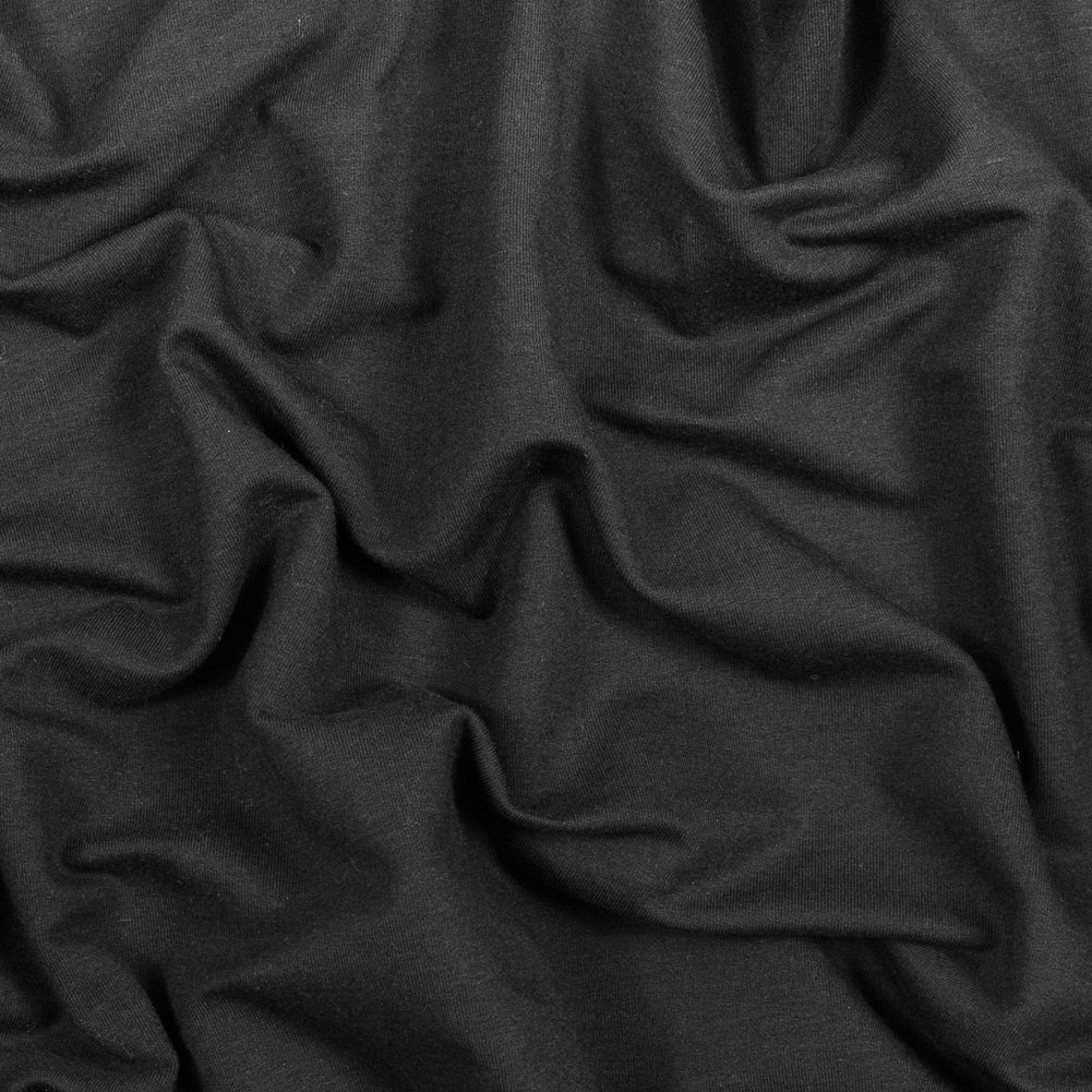 Bamboo Stretch French Terry - Black - Emei Collection - Joann Fabrics