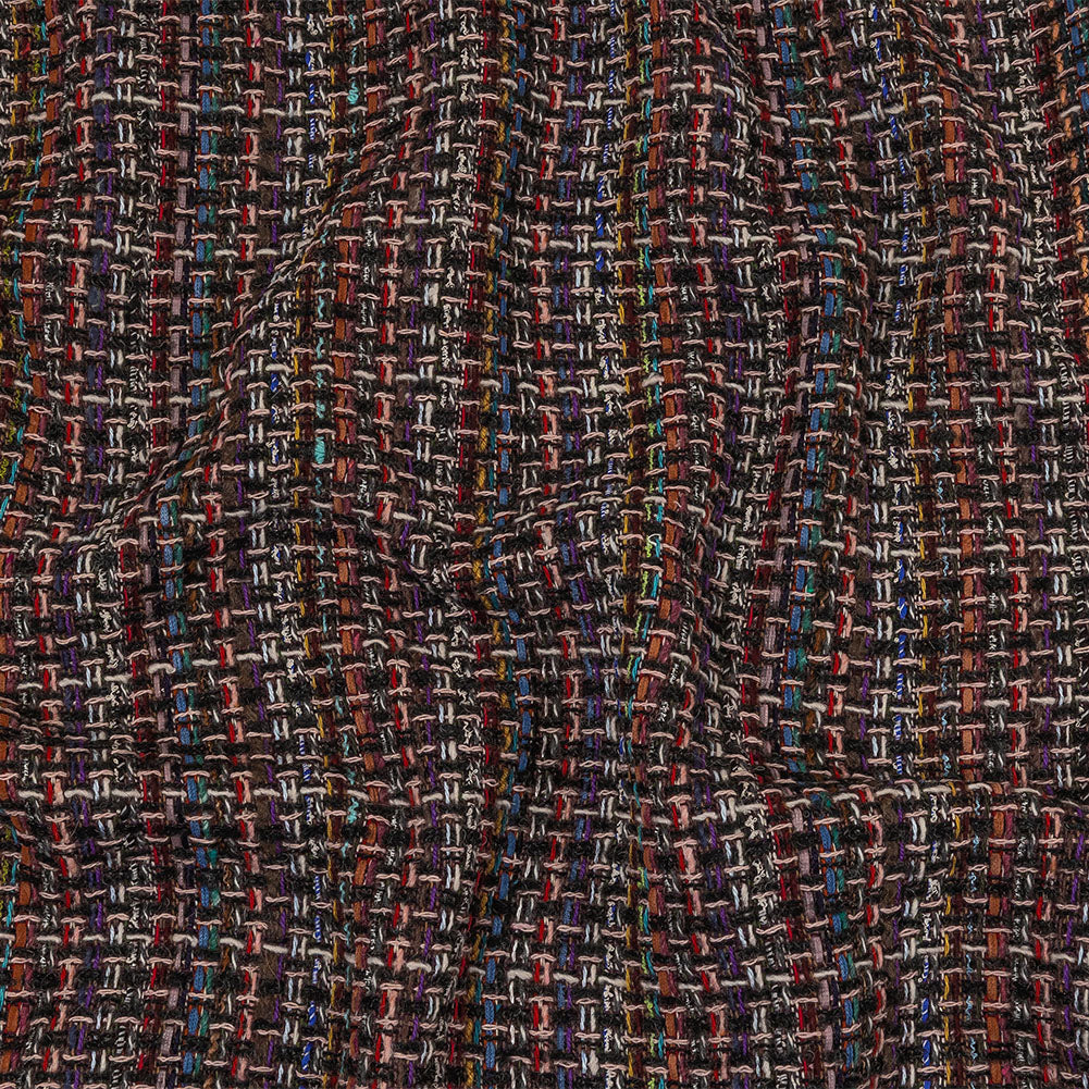 Charcoal and Multicolor Blended Wool Tweed - Joann Fabrics
