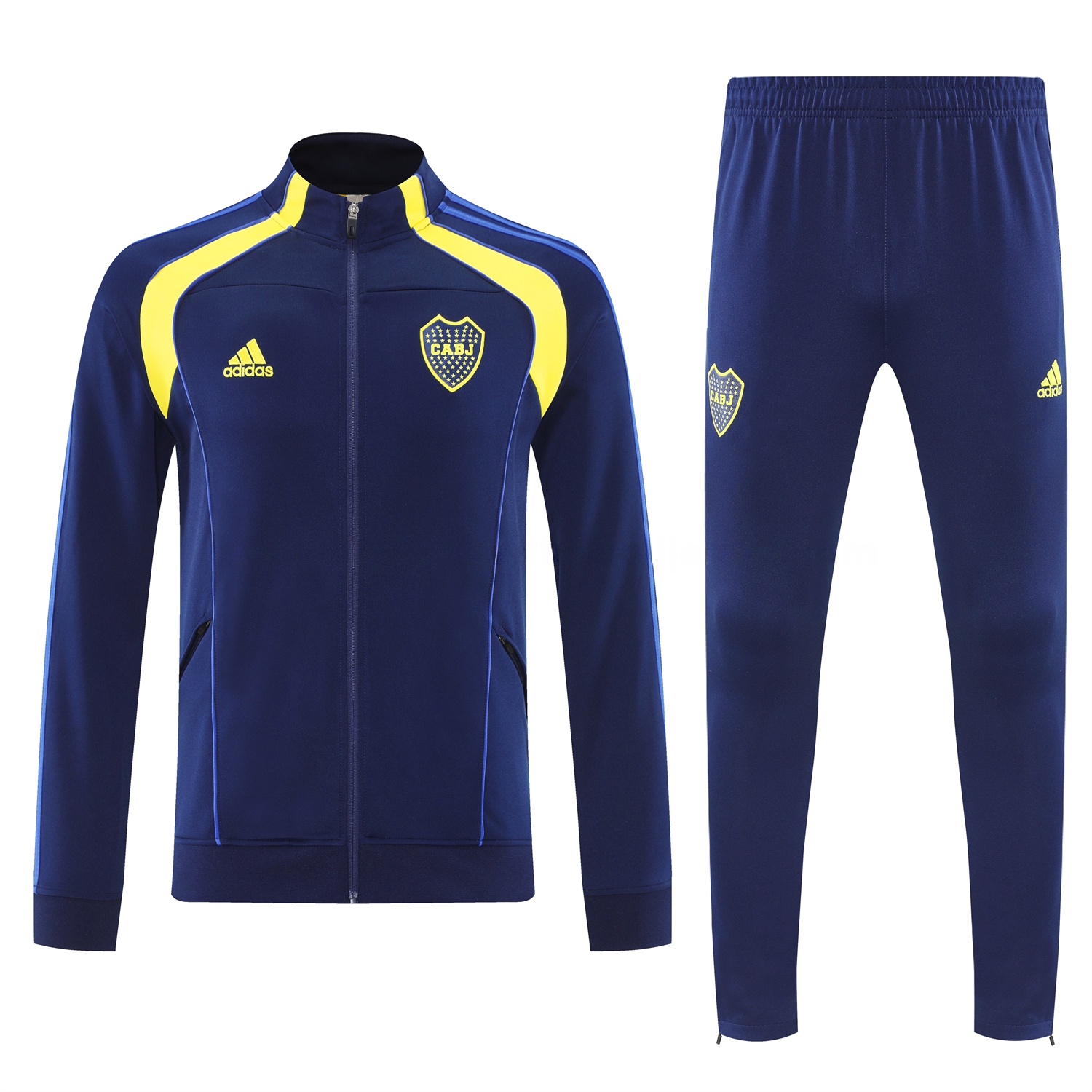 Boca Juniors 2026 Jacket Training Tracksuit - Dark Blue With Yellow Jackets & Pants - UnitedFutballJersey
