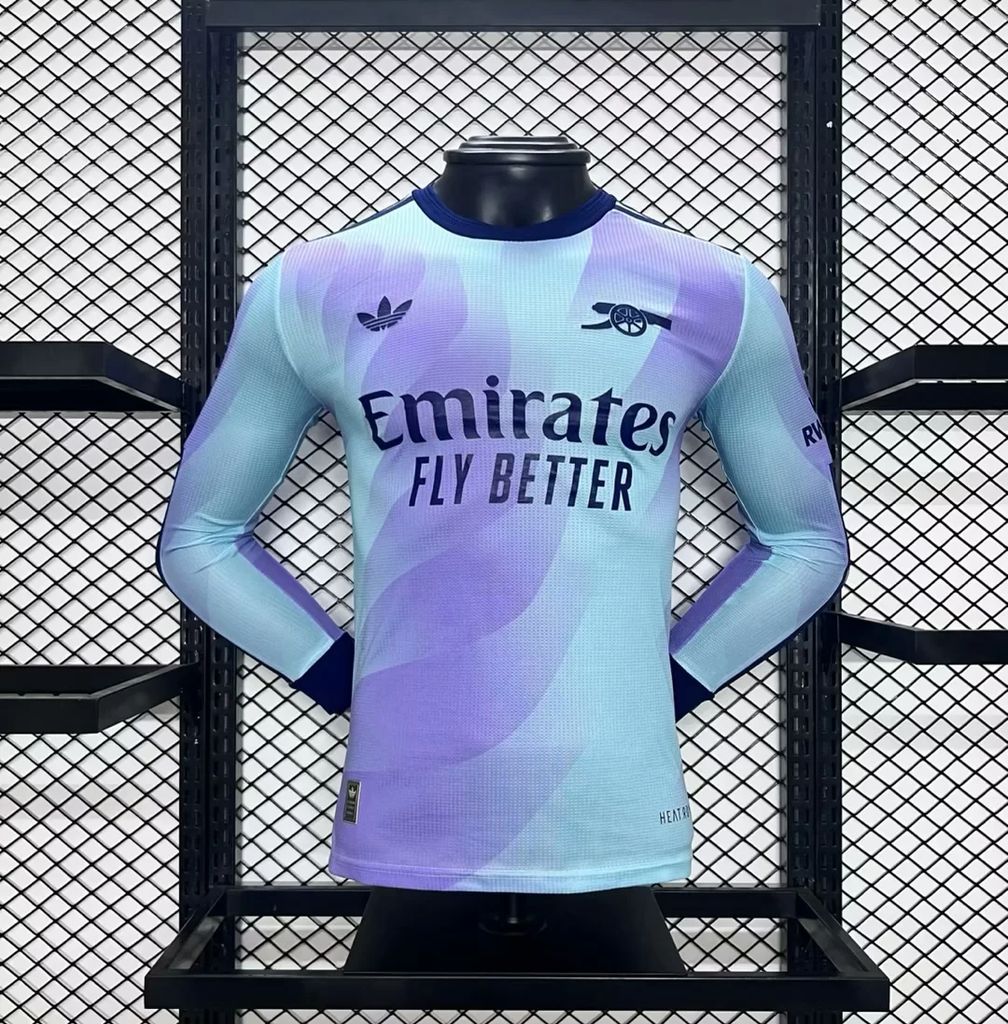 2024/2025 Long Sleeves Arsenal Third Away Player Version Football Shirt 1:1 Thai Quality