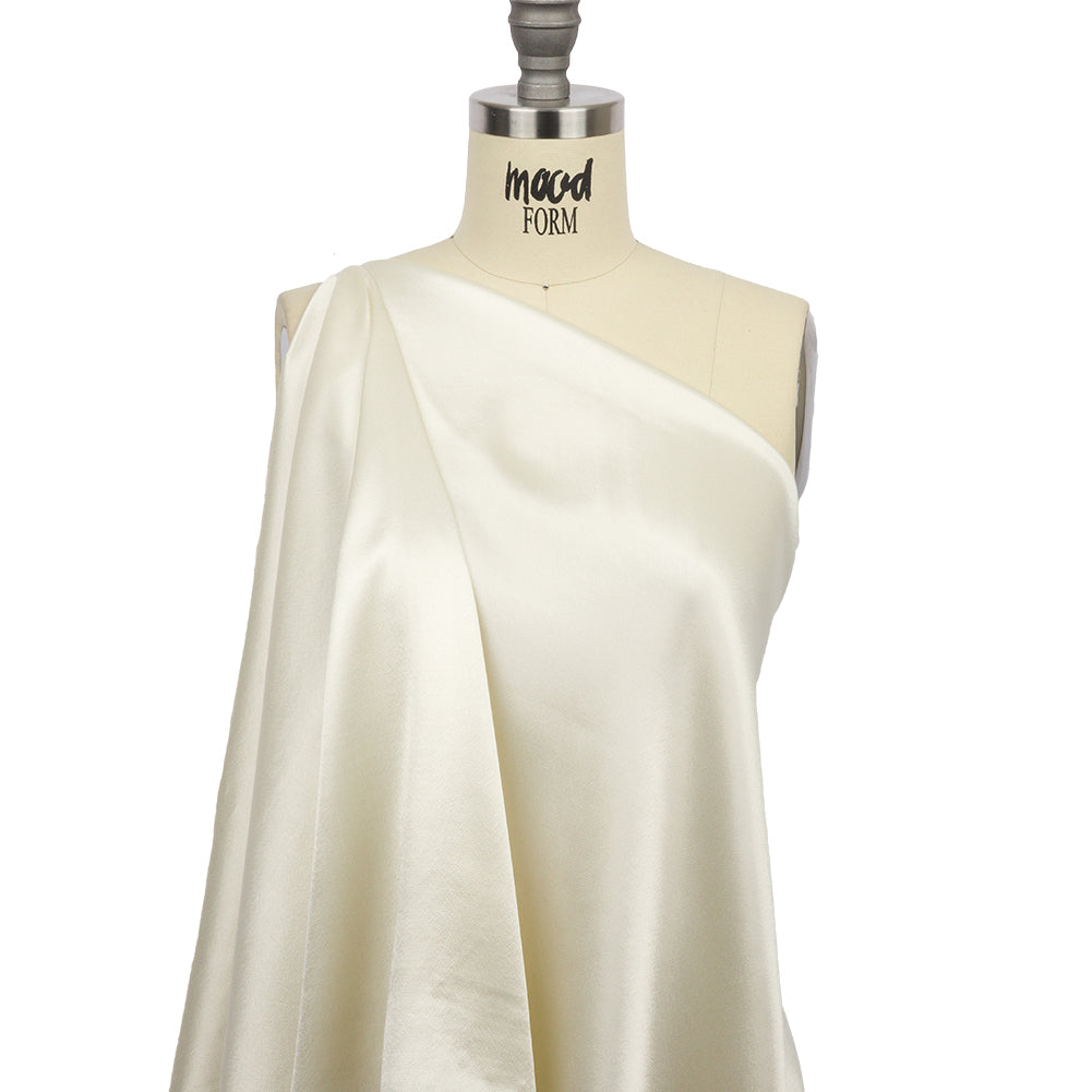 Sustainable Viscose Fluid Satin - Ivory - Mood Exclusive Elliana Collection - Joann Fabrics