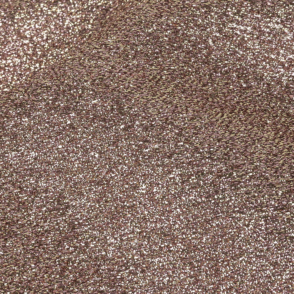 Cygnus Metallic Pink and Gold Crinkled Lame Luxury Brocade - Joann Fabrics