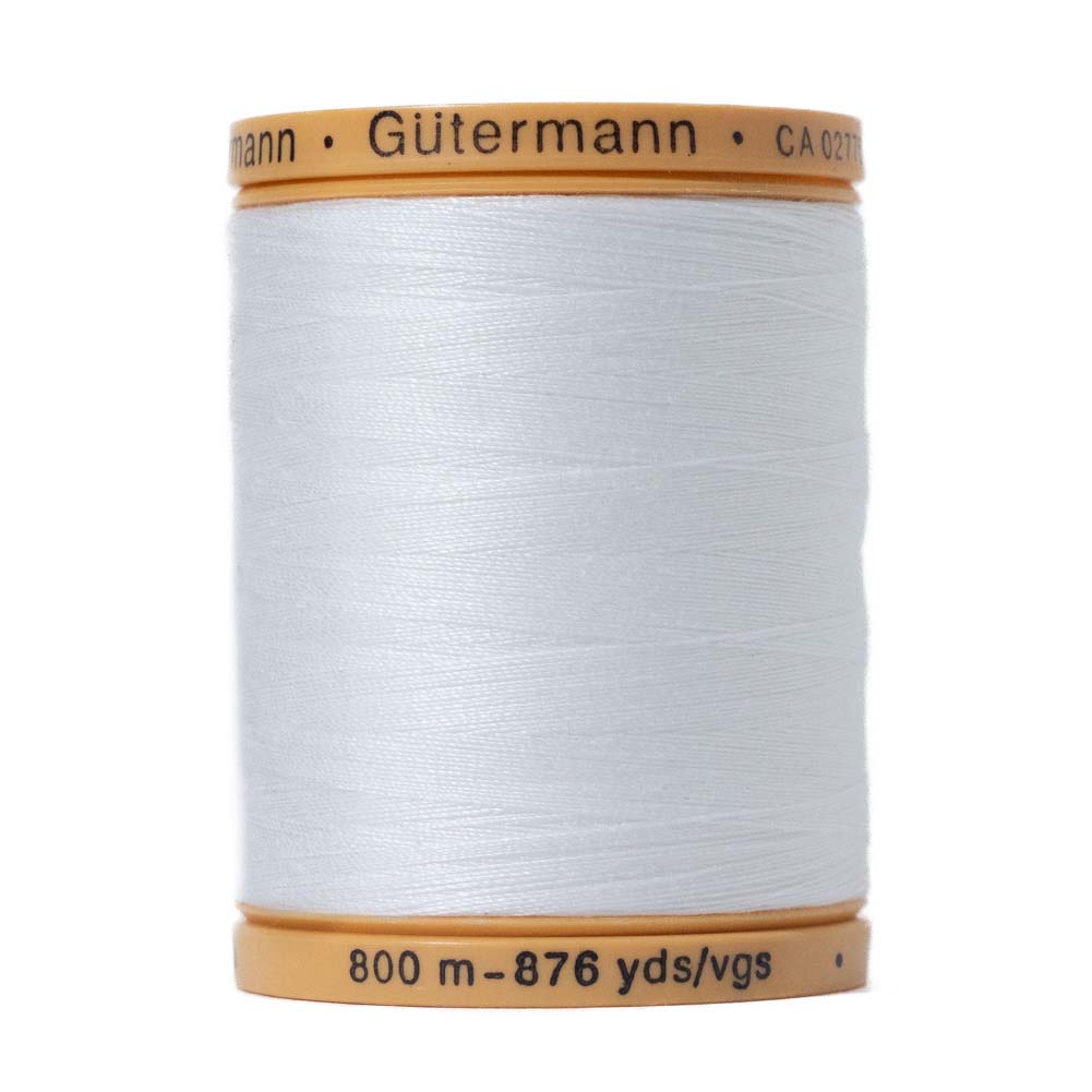 Gutermann Natural Cotton Thread 800m - 5709 White - Joann Fabrics