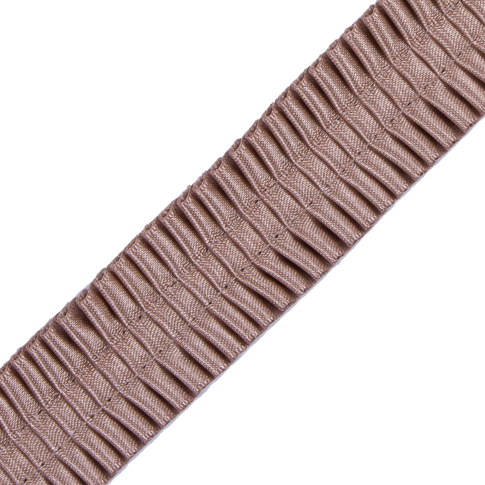 Italian Champagne Deep Knife Pleated Trimming - 1