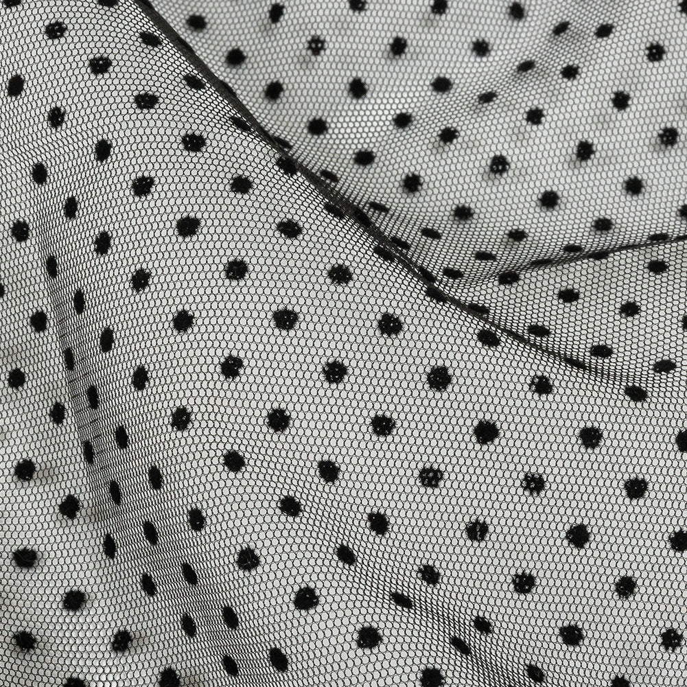 Famous Australian Designer Moondrop Grapes Flocked Polka Dotted Point D'esprit - Joann Fabrics