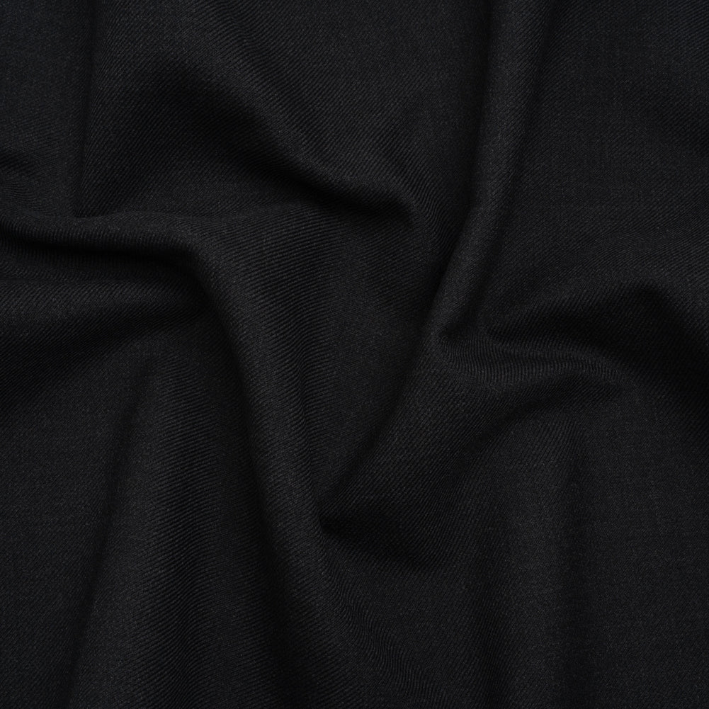 Wool Twill Coating by Alexander McQueen - Charcoal - Designer Deadstock - Joann Fabrics
