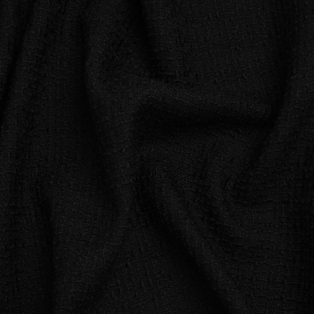 Wool Blend Boucle Made in Italy - Black - Joann Fabrics