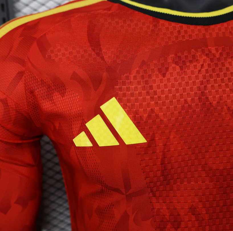 2026 Long Sleeve Player Version Belgium National Team Home Football Shirt 1:1 Thai Quality