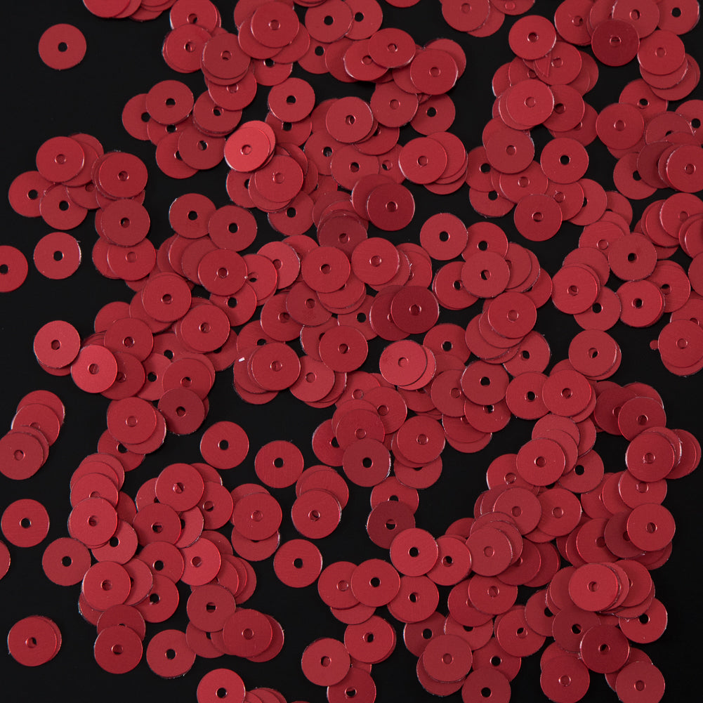 Bag of Red Dull-Bright Loose Sequins - 6mm - Joann Fabrics