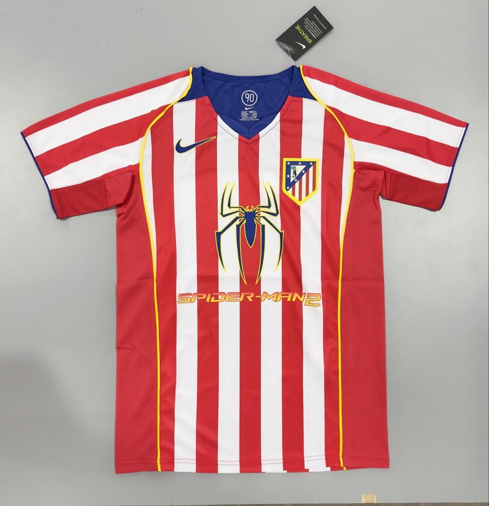 2004/2005 Retro Atletico Madrid Home Soccer Jersey 1:1 Thai Quality