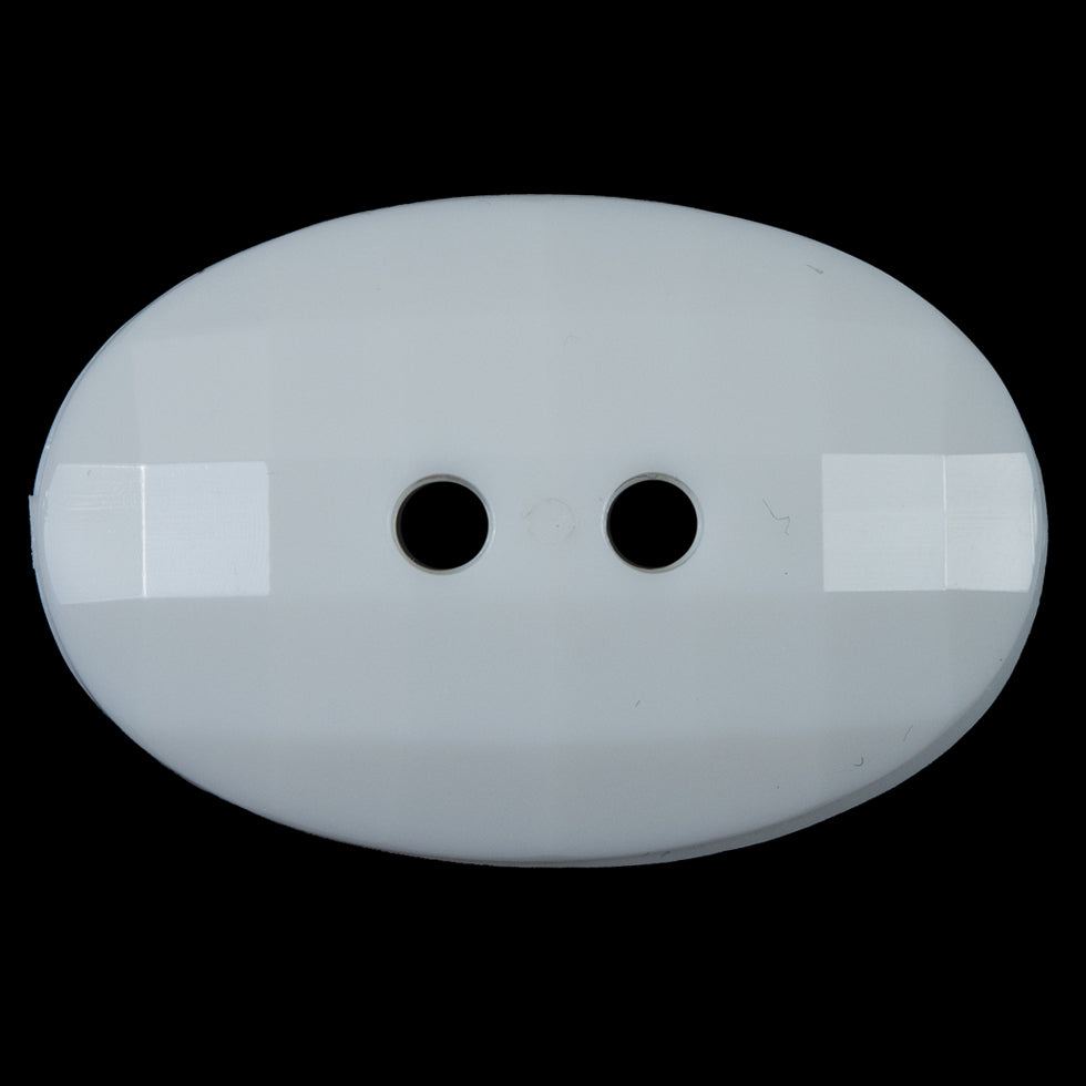 White Bevel Cut 2-Hole Oval Button - 64L/40.5mm - Joann Fabrics
