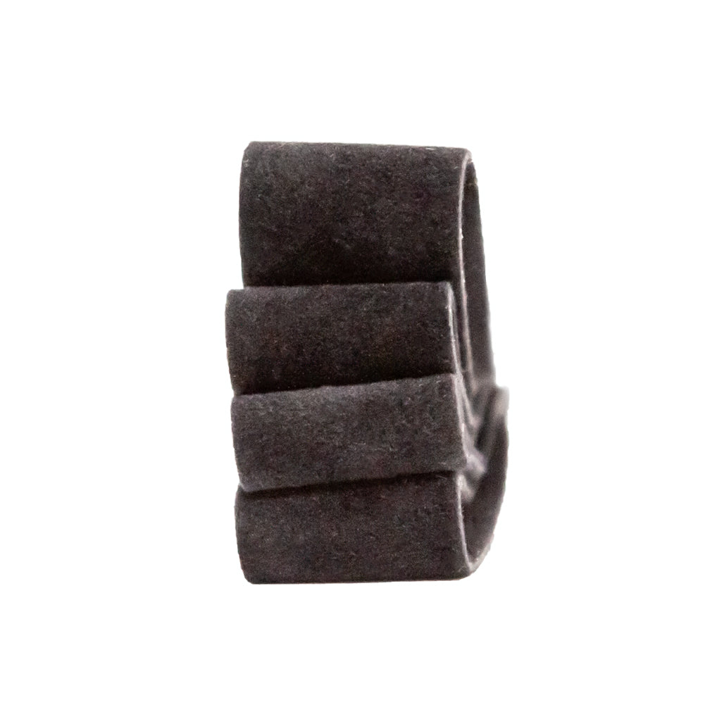 Italian Black Double Faced Brushed Velvet - 0.625