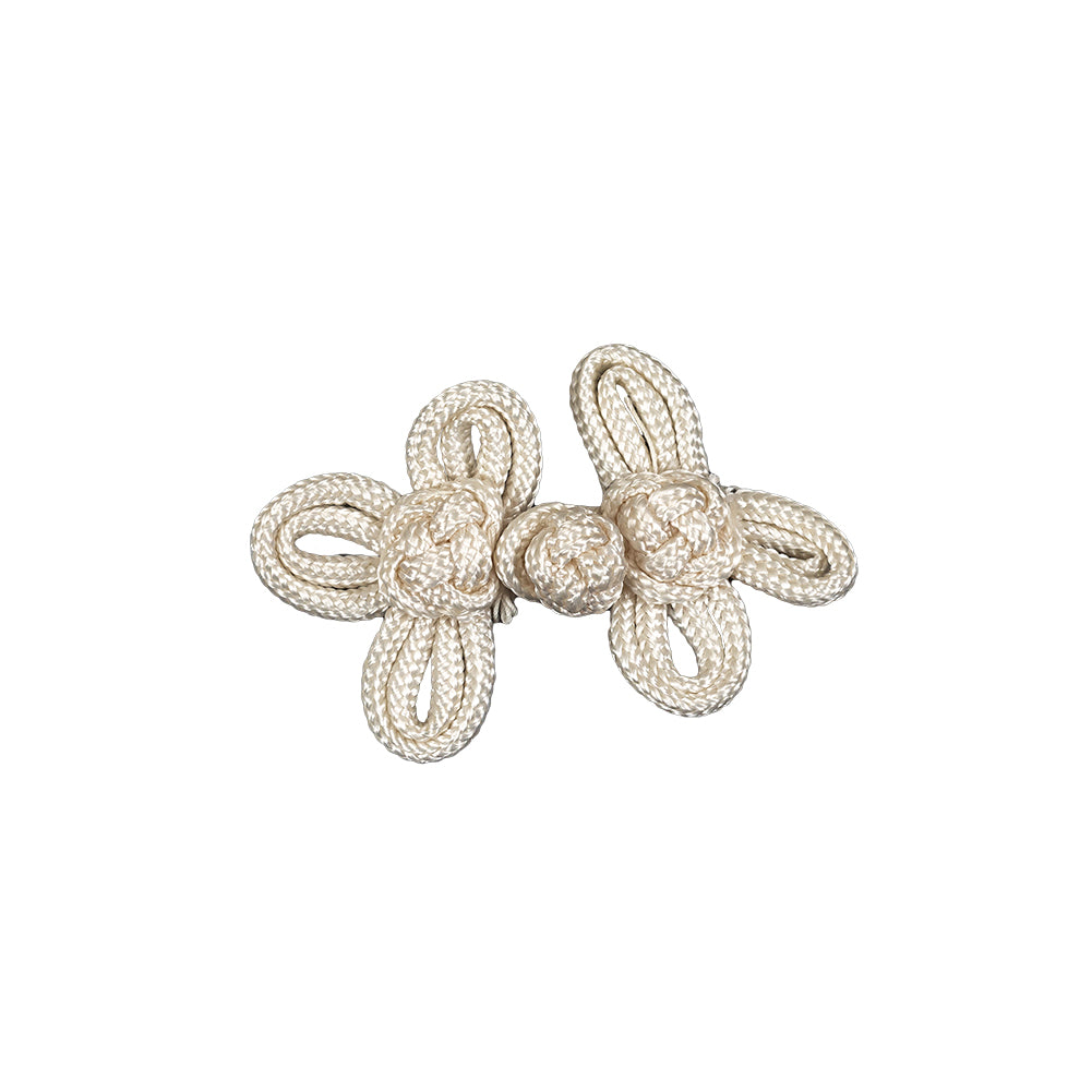 Vintage Ivory Double Looped Classic Frog Closure - 2.25