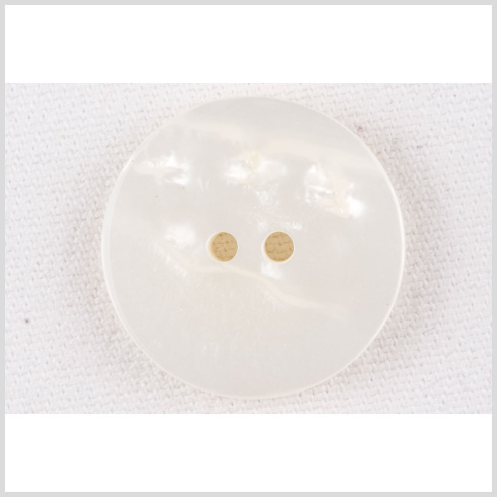 Plastic 2-Hole Button - 36L/23mm - Ivory Shimmer Flat - Joann Fabrics