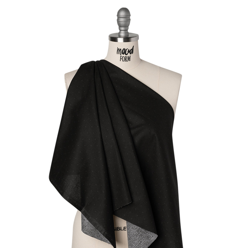 Printed Quilting Cotton by Ghazal Razavi for FIGO Studio - Black on Black Spark - Dusk Collection - Joann Fabrics