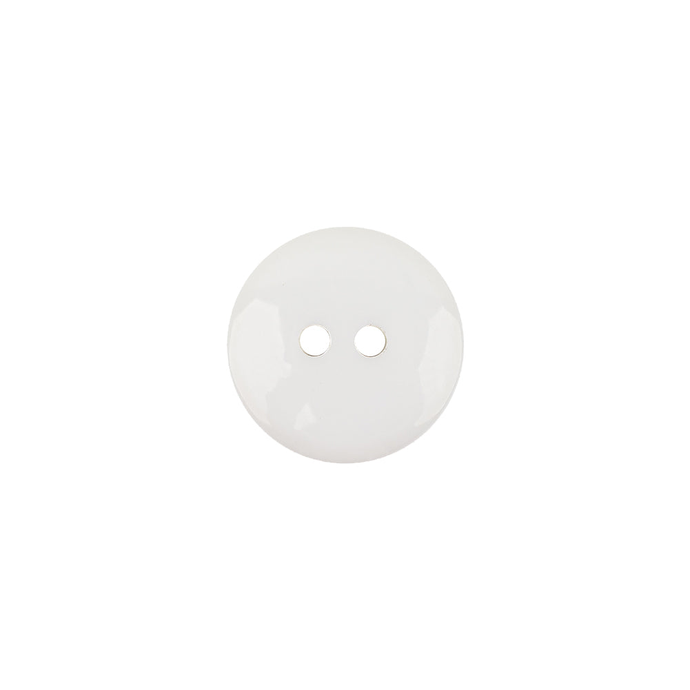 Italian White Low Convex 2-Hole Plastic Button - 20L/12.5mm - Joann Fabrics