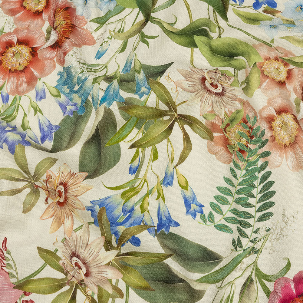 Mood Exclusive Cream Florist's Cuttings Stretch Cotton Woven - Joann Fabrics