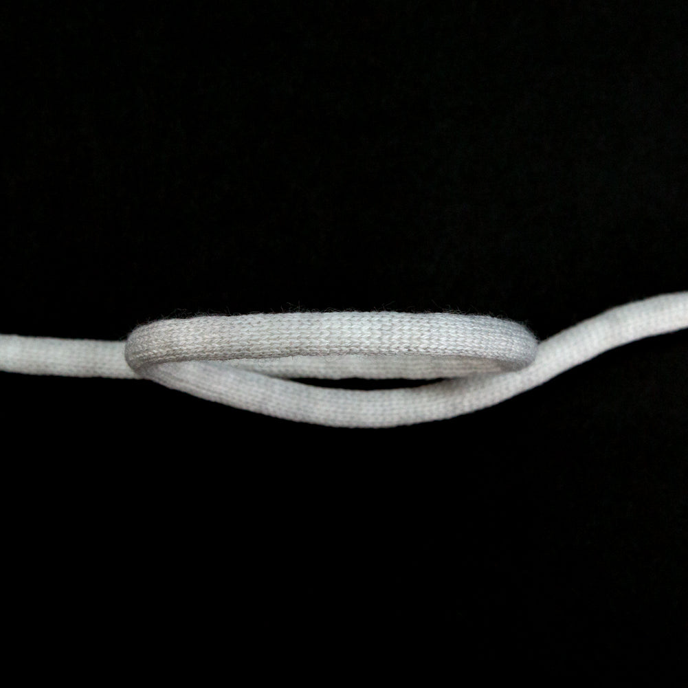 Italian Light Gray Wool Drawstring Trimming - 0.25