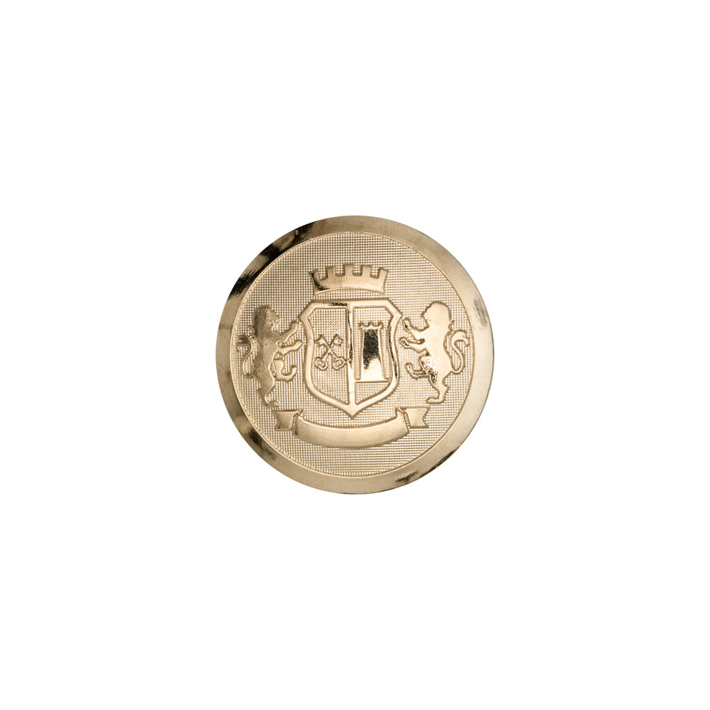 Italian Gold Crest Plastic Shank Back Button - 24L/15mm - Joann Fabrics
