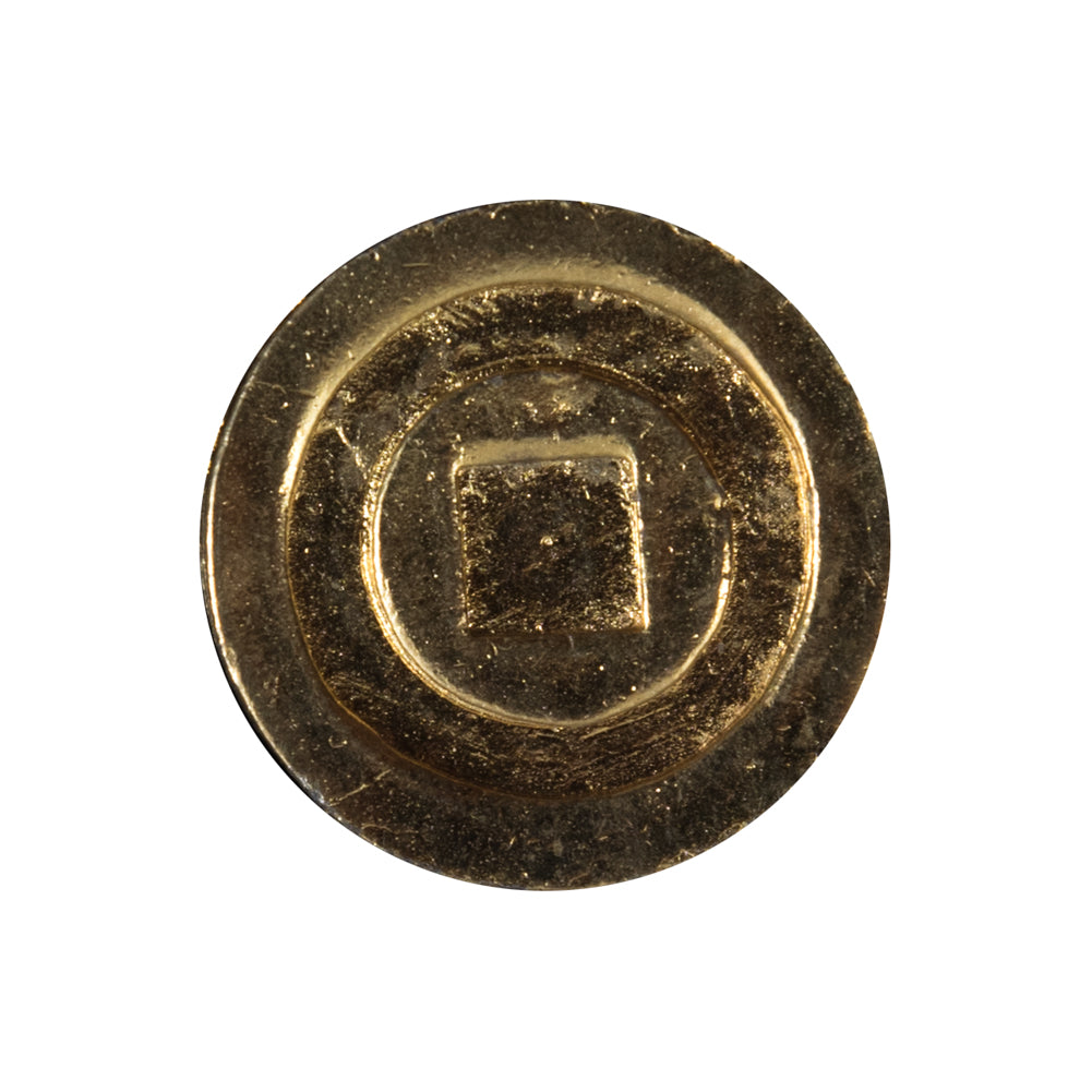 Gold Geometric Shank Back Metal Button - 40L/25.5mm - Joann Fabrics