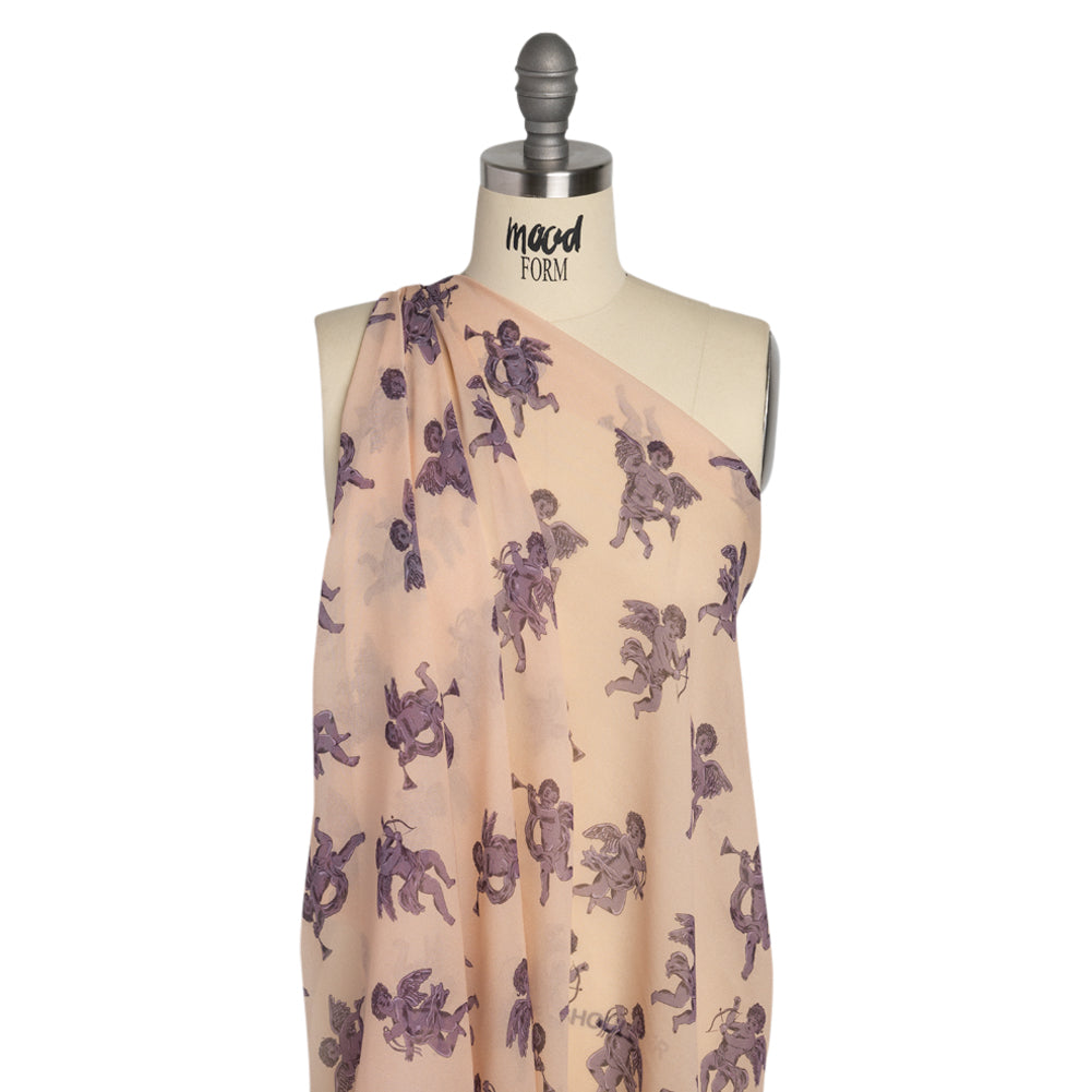 Mood Exclusive Mauve Glistening Babes Viscose Chiffon - Joann Fabrics