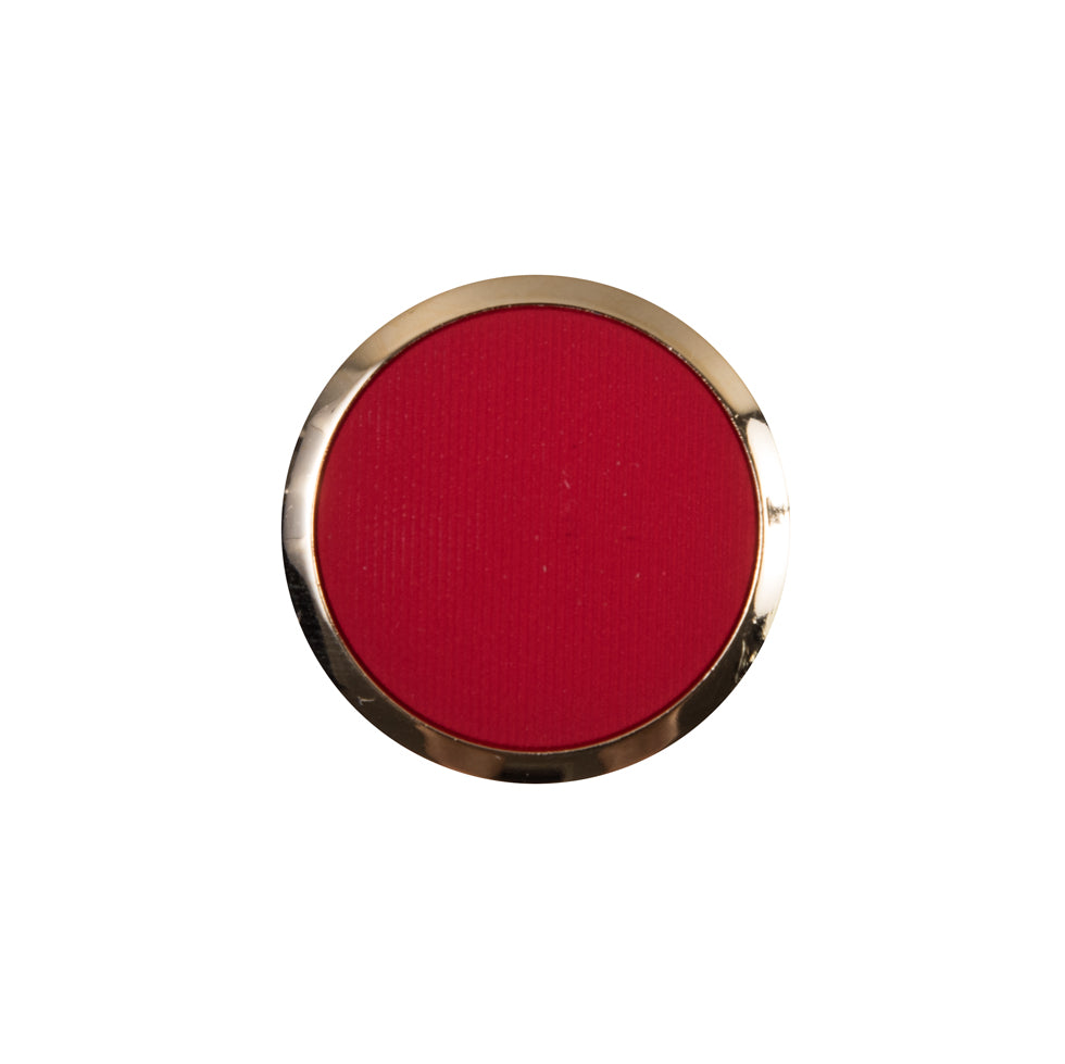 Italian Red/Gold Plastic Shank-Back Button -  30L/19mm - Joann Fabrics