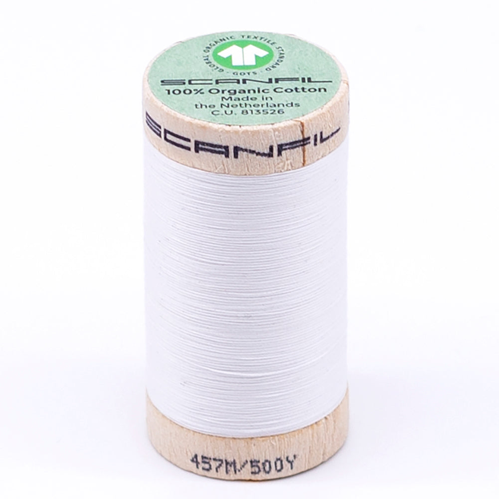 SCANFIL® 50wt Organic Pima Cotton Thread 500 yds - 4800 Bright White - Joann Fabrics