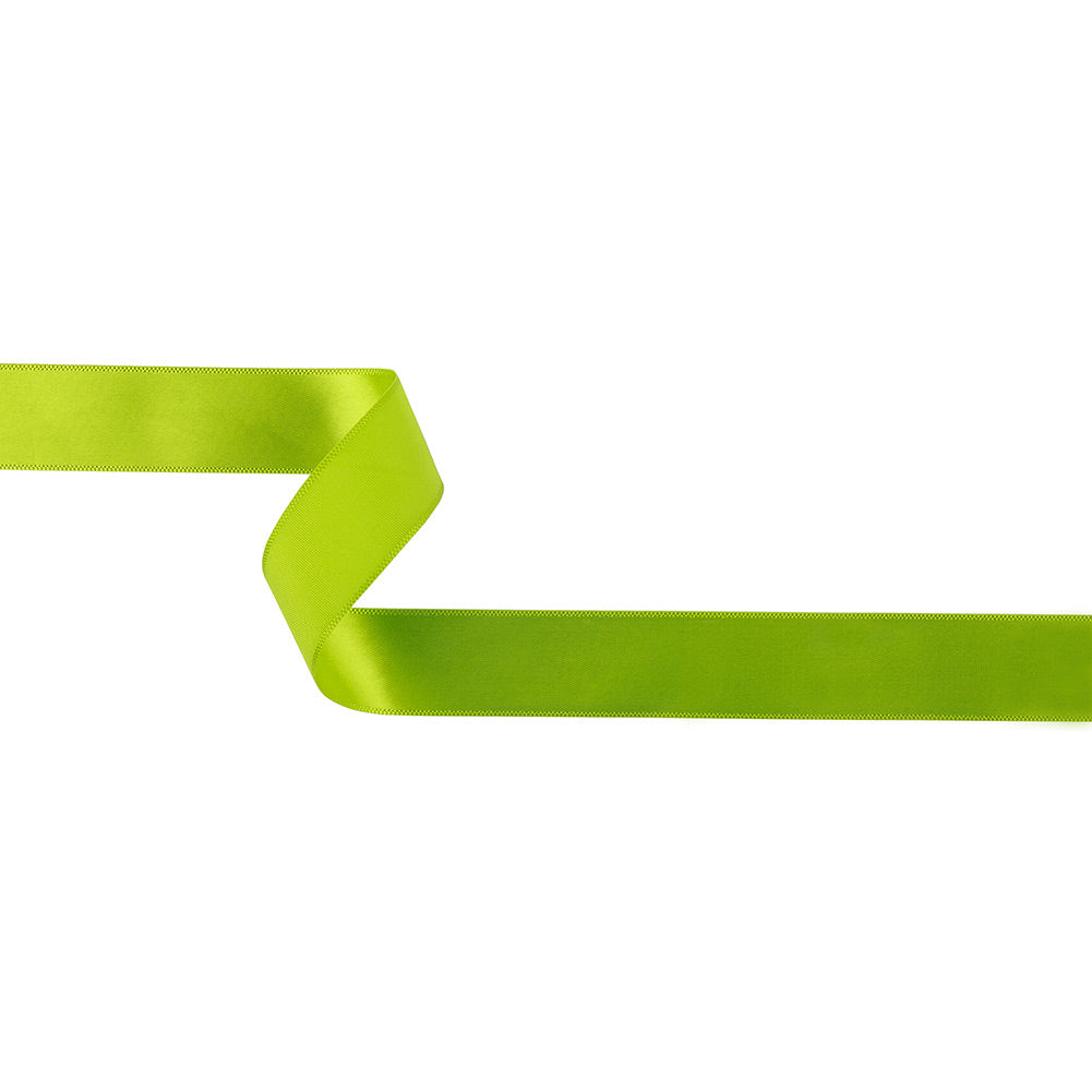 Lime Single Faced Satin Ribbon - 0.875