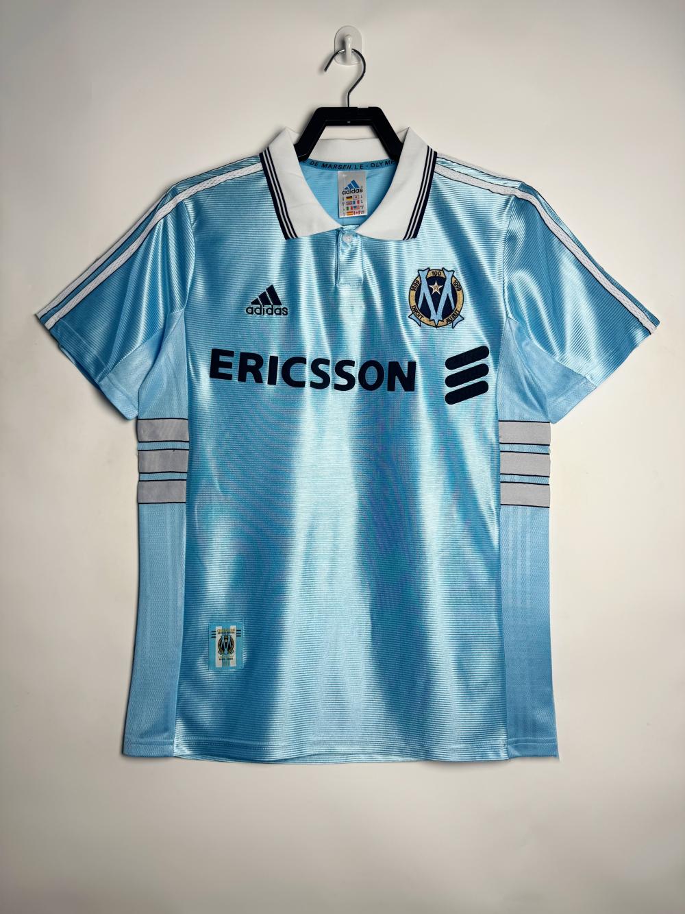 1998-1999 Retro Olympique de Marseille Away Football Jersey 1:1 Thai Quality